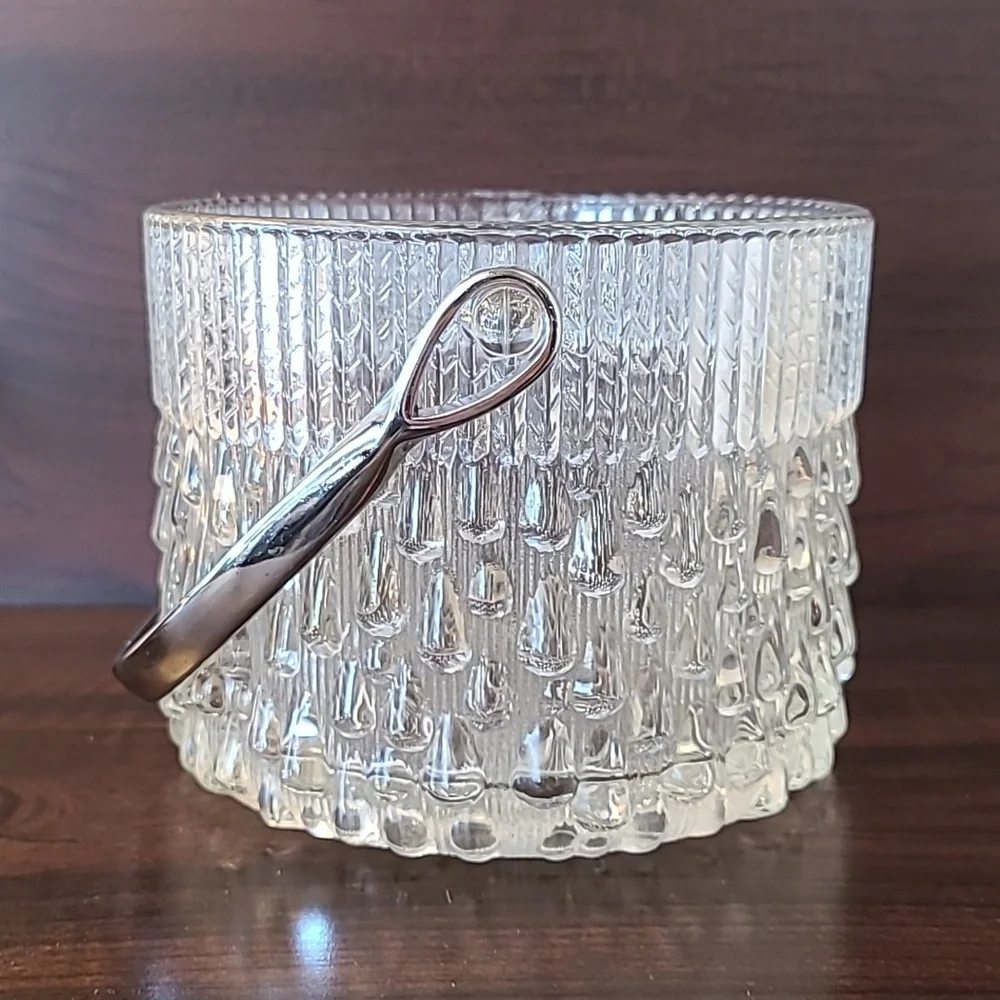 Vintage Teleflora Glass Ice Bucket